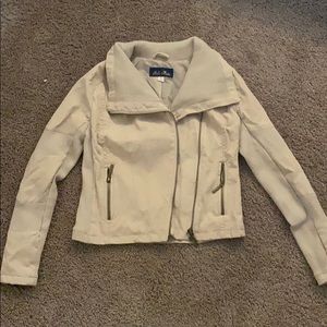 Faux Swede moto jacket